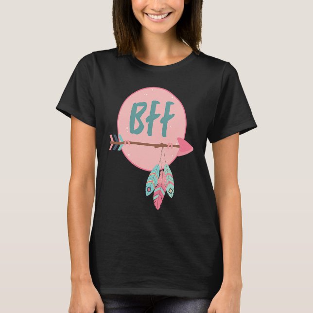Camiseta Matching Bff Best Friends Forever Girls Boho Match (Frente)