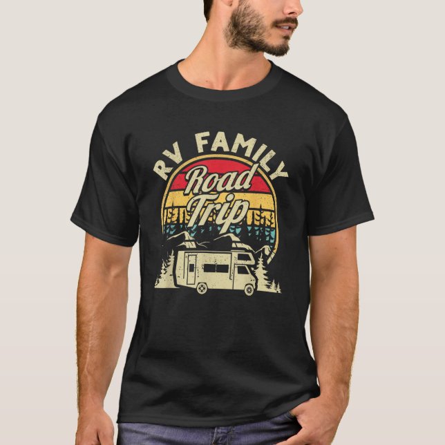 Camiseta Matching Camping RV Family Road Trip Camper Motorh (Frente)
