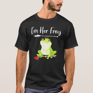 Camiseta Matching Couples Princess Frog Anniversary Valenti