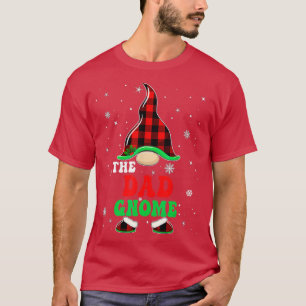 Camiseta Matching Family Buffalo Plaid The Dad Gnome Christ