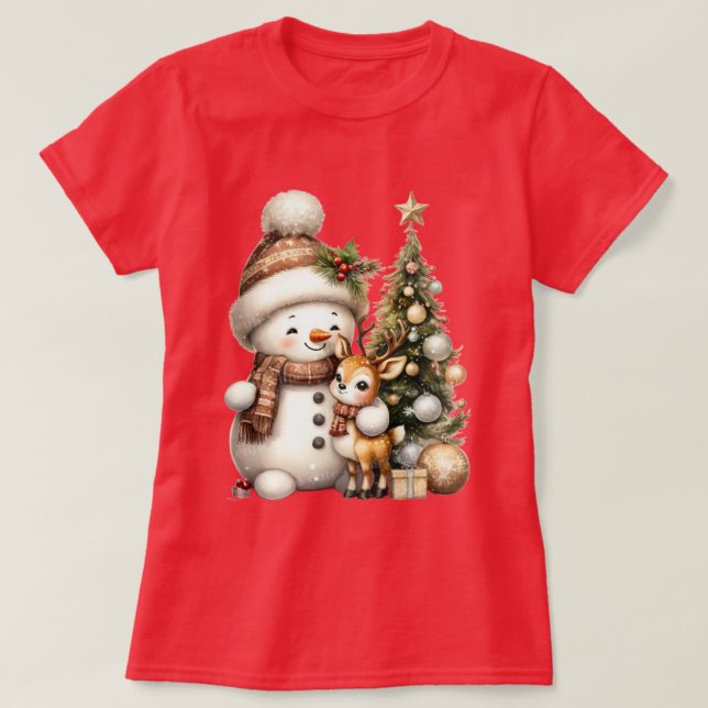 Camiseta Matching Family Christmas T-Shirt | Festive Holida (Frente do Design)