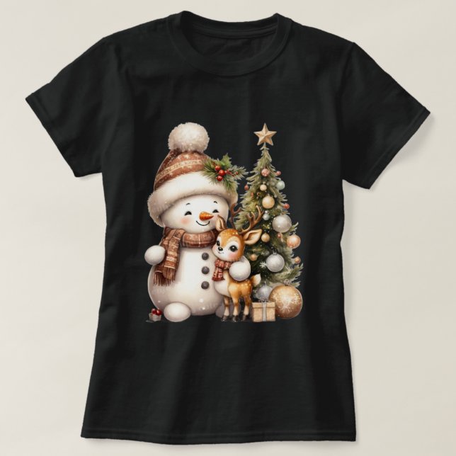 Camiseta Matching Family Christmas T-Shirt | Festive Holida (Frente do Design)
