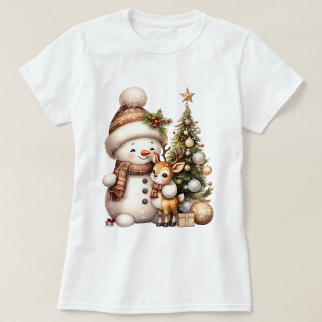 Camiseta Matching Family Christmas T-Shirt | Festive Holida (Frente do Design)