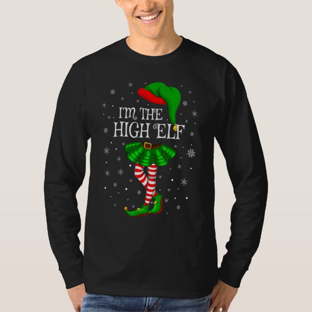 Camiseta Matching Family Group I'm The High Elf Christmas (Frente)