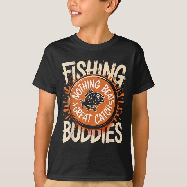Camiseta Matching Fishing Buddies Team Fisherman Friends Ch (Frente)