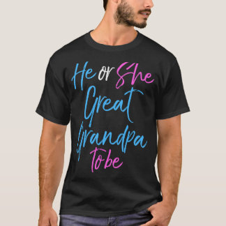 Camiseta Matching Gender Reveal Family He or She Great Gran