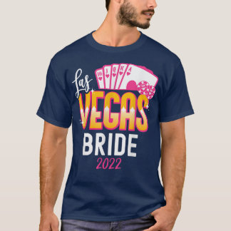 Camiseta Matching Las Vegas 2022 Wedding Bride and Groom Ve