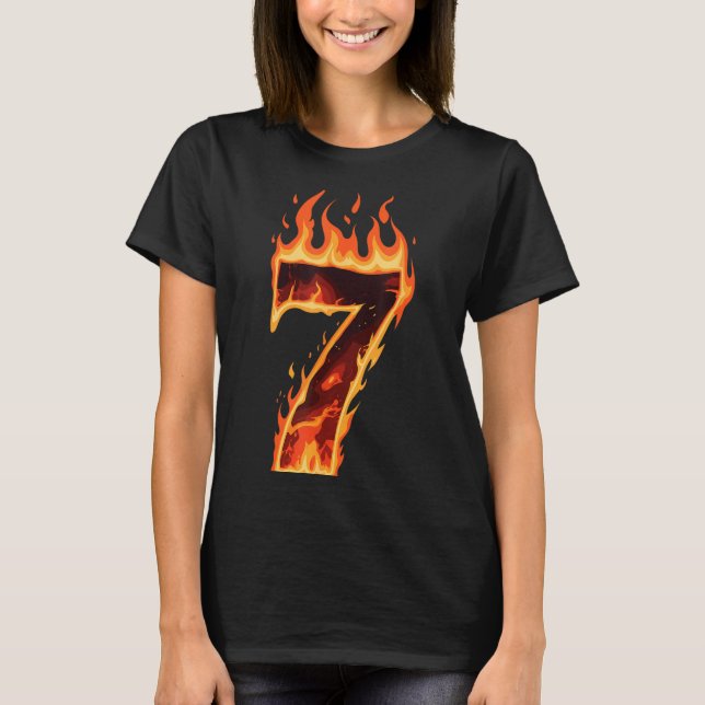 Camiseta Matching Six Seven Flaming Ice Funny Meme 67 Coupl (Frente)