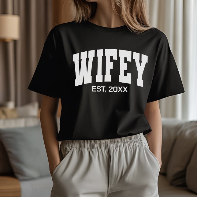 Camiseta Matching Wife and Husband Shirts for Newlyweds (couple honeymoon shirt, funny wedding shirts, custom couple shirt, husband and wife gift,)