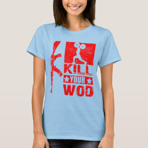 Camiseta Mate seu WOD - neutralização T das senhoras