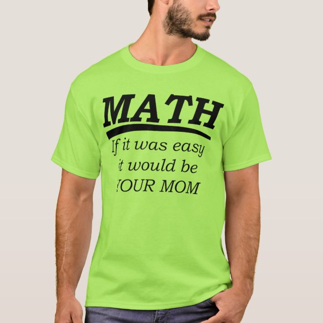 Camiseta Matemática (Frente)