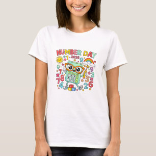 Camiseta Matemática Calculadora de Coruja do Dia d