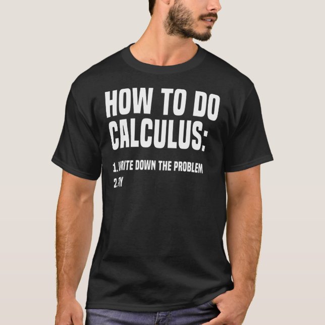 Camiseta Matemática Como Fazer Cálculos Álgebra 1 (Frente)