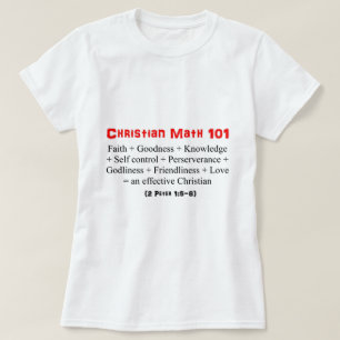 Camiseta Matemática cristã 101