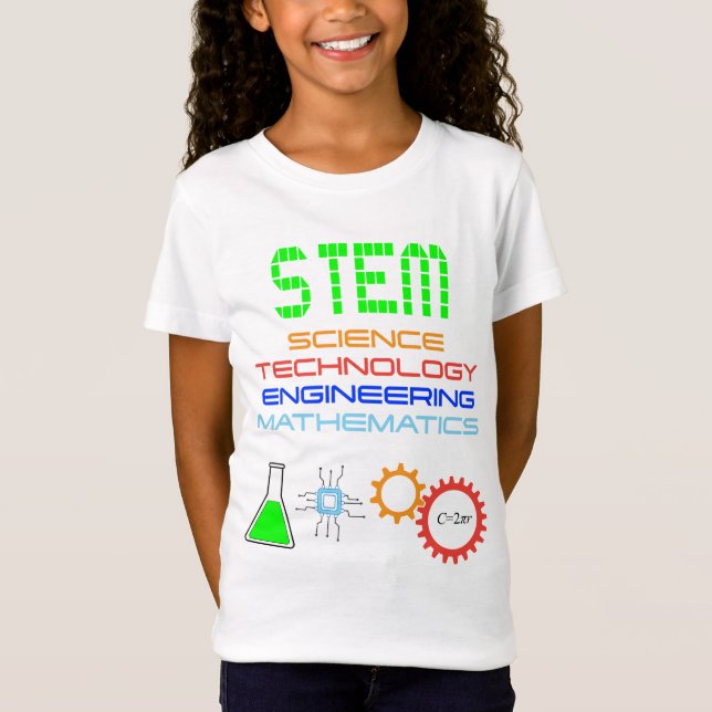 Camiseta Matemática de engenharia da tecnologia STEM (Frente)
