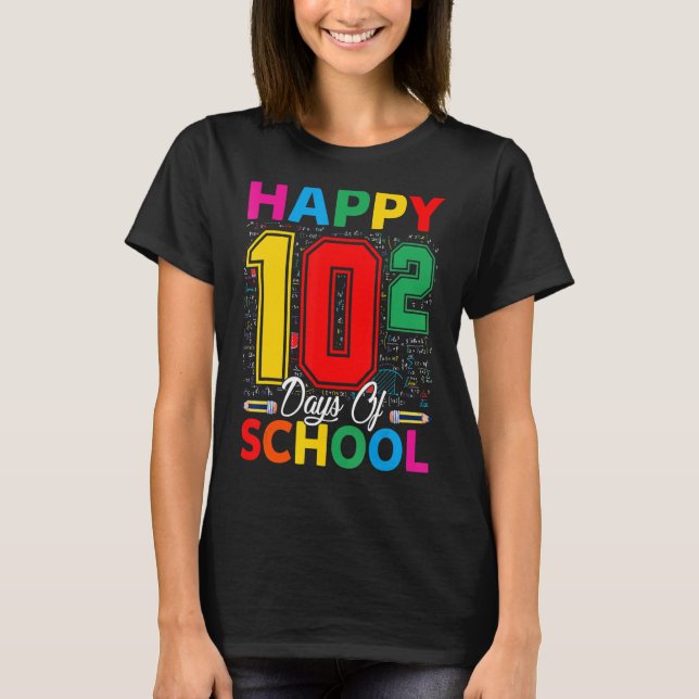 Camiseta Matemática De Fórmula Matemática Mais De 100 Dias  (Frente)
