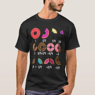 Camiseta Matemática de Fração de Donut Professores Educat V