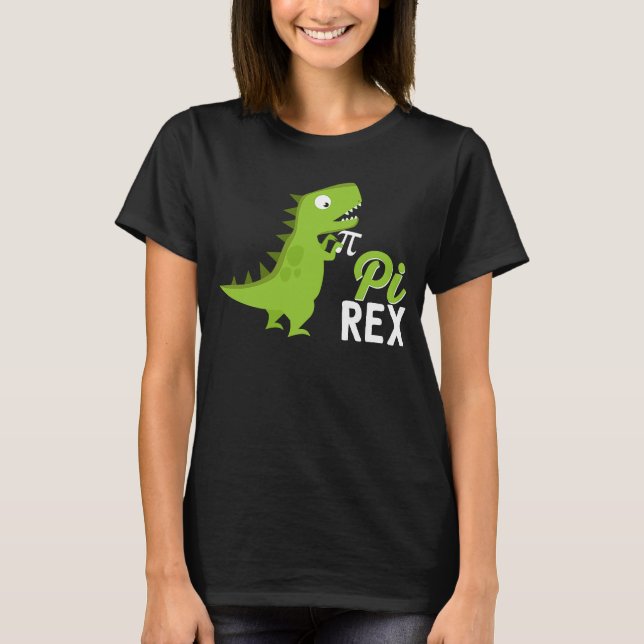 Camiseta Matemática Dinossauro Pi Rex 3 14 Álgebra (Frente)