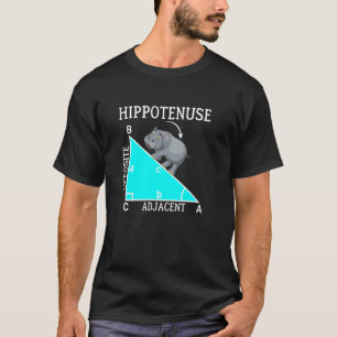 Camiseta Matemática Divertida Hipotenusa Hipopótamo Hipoten