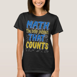 Camiseta Matemática Dizendo Nerd de Matemática Geeks de Mat
