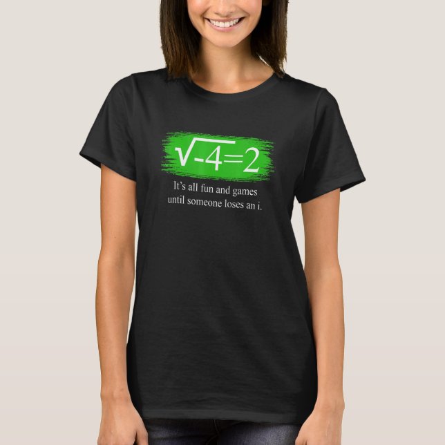 Camiseta matemática dizendo números complexos 1 (Frente)