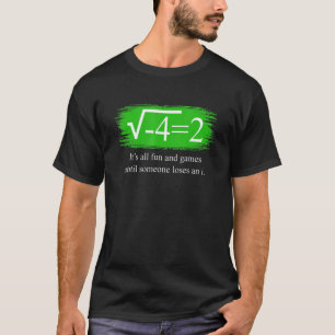 Camiseta matemática dizendo números complexos 1