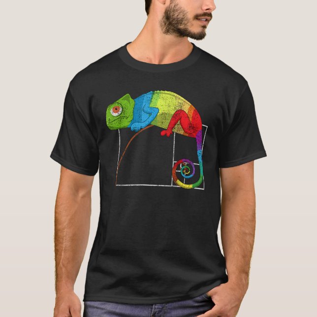 Camiseta Matemática do Chameleon de Matemática do Índice de (Frente)