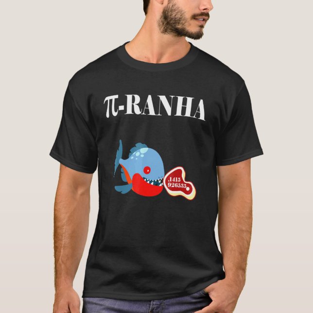 Camiseta Matemática do Peixe Piranha (Frente)