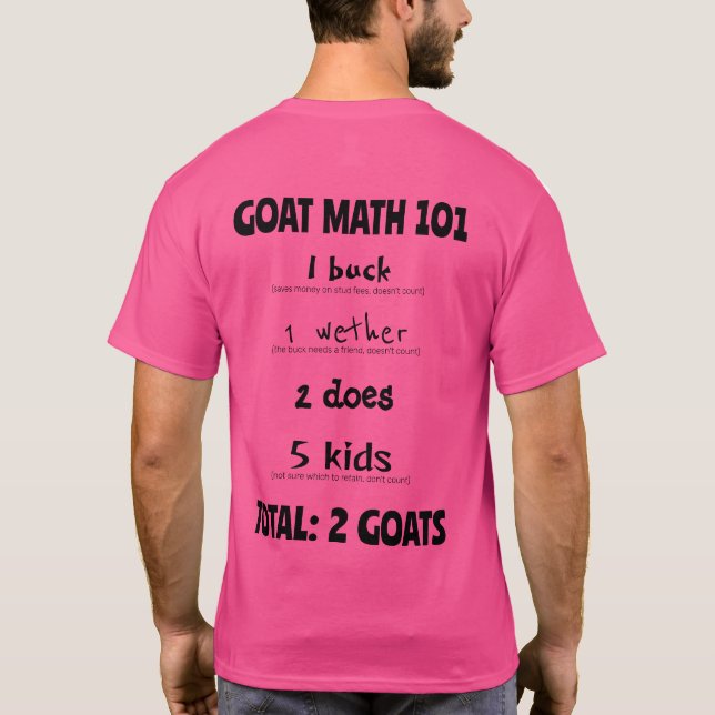 Camiseta Matemática dos Caprinos 101 (Verso)