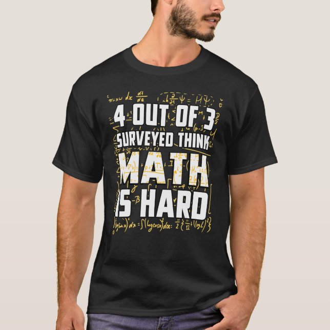 Camiseta Matemática é duro Matemática trocadilhada matemáti (Frente)
