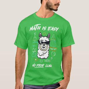 Camiseta matemática é fácil, sem problemas, sem problemas c
