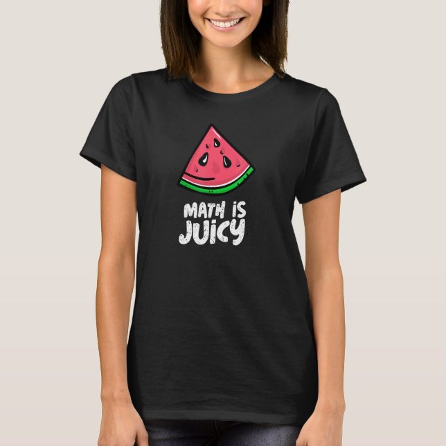 Camiseta Matemática é Juicy Bonita Professora De Matemática (Frente)
