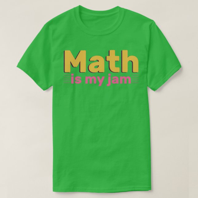 Camiseta matemática é minha geleia 12 (Frente do Design)