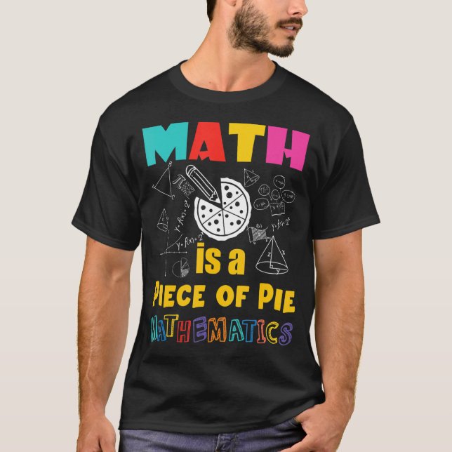 Camiseta Matemática É Um Pedaço De Crianças De Pi-Day Da Ma (Frente)