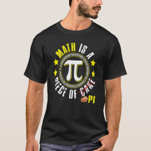 Camiseta Matemática É Um Pedaço De Nerd De Professores Pi-P