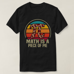 Camiseta Matemática é um pedaço de Pie Funny Pi Day 3.14