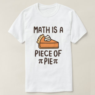 Camiseta Matemática é um pedaço de Pie Funny Pi Day 3.14 Ma