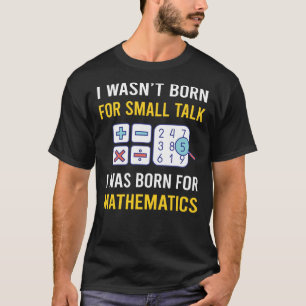 Camiseta Matemática em Pequenas Feiras