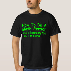 Camiseta Matemática Engraçada Oferece Matemática a Pesso