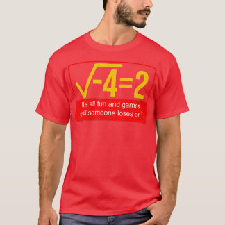 Camiseta Matemática engraçada para alguém Perder e matemáti