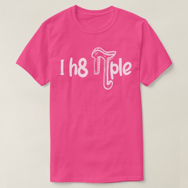 Camiseta Matemática eu odeio pessoas (Frente do Design)