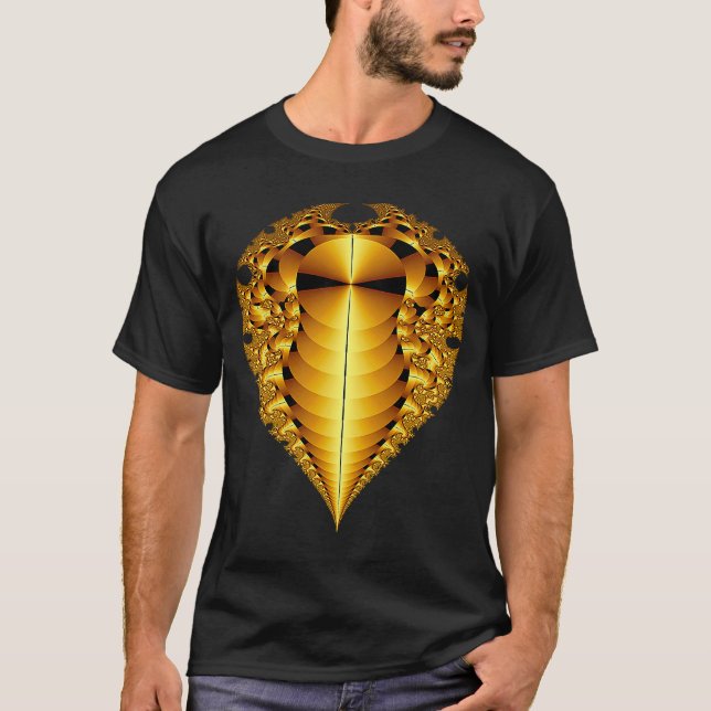 Camiseta Matemática Fracionada como Mandelbrot Fractal (Frente)