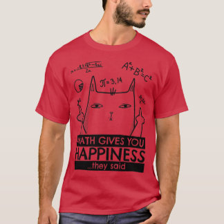 Camiseta Matemática Gato de Matemática amp Matemático Engra