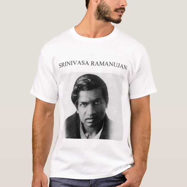 Camiseta Matemática mais incrível de Srinivasa Ramanujan (Frente)