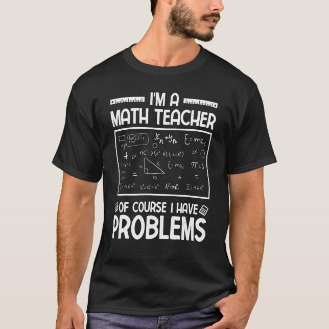 Camiseta Matemática Matemática Professor de Matemática Físi (Frente)
