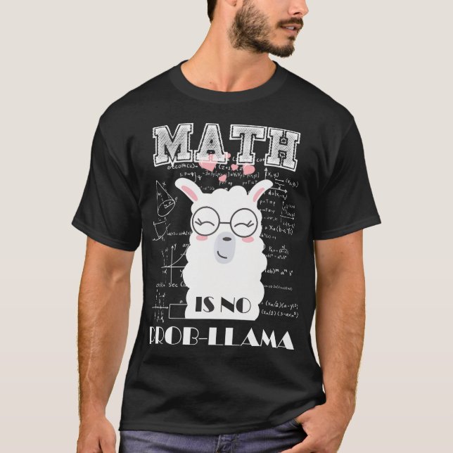Camiseta Matemática Não É Prob-Lama De Volta À Escola Engra (Frente)