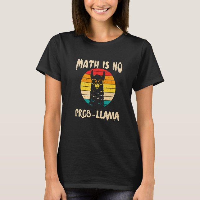 Camiseta Matemática Não É Problema Para Professora De Matem (Frente)
