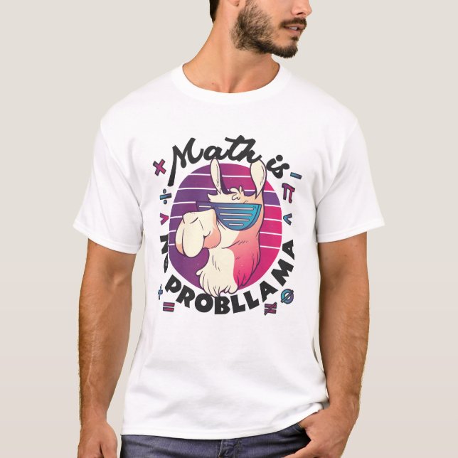Camiseta Matemática Não É ProbLlama (Frente)
