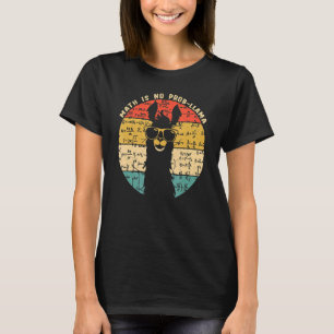 Camiseta Matemática Não É Professor De Matemática Llama Lla