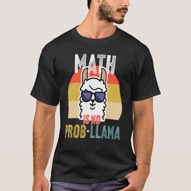 Camiseta Matemática não é professor de matemática Prob Llam (Frente)